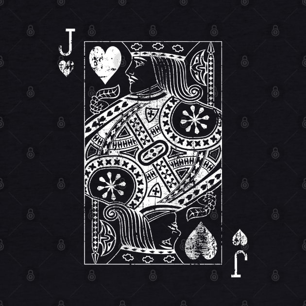 Jack Of Hearts Vintage Card by Grandeduc